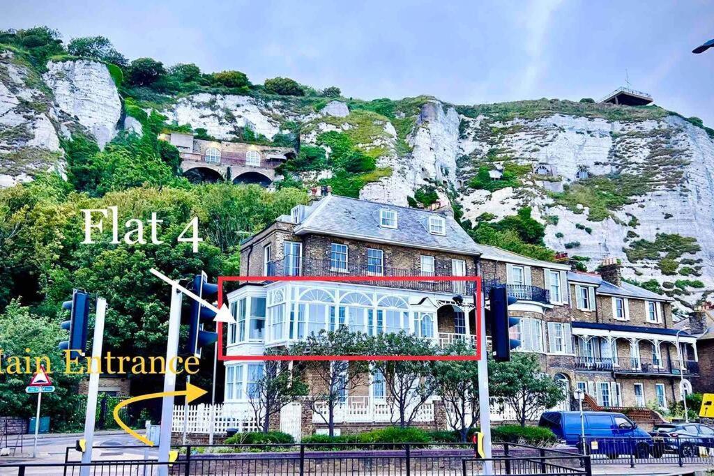 Flat 4 Marine Parade House, 1 East Cliff- Next To Dover Port, White Cliffs, Beach, Castle エクステリア 写真