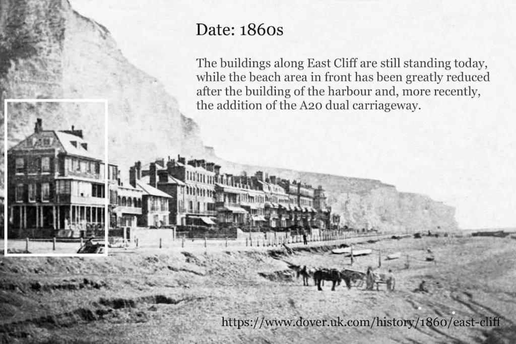 Flat 4 Marine Parade House, 1 East Cliff- Next To Dover Port, White Cliffs, Beach, Castle エクステリア 写真